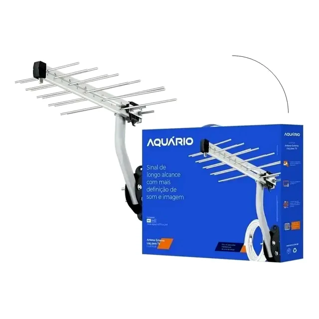 Kit Antena Externa Aquário LU-20PLUS (VHF UHF)