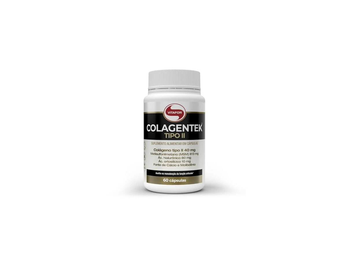 Colagentek Tipo II 613mg (60 caps), Único, VitaFor