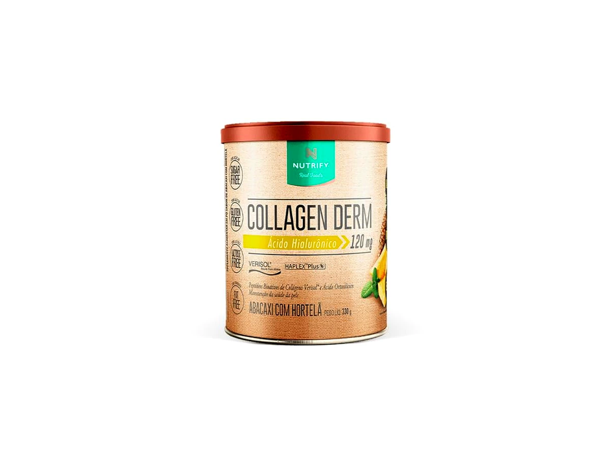 Nutrify Collagen Derm Verisol com Ácido Hialurônico Sabor Abacaxi com Hortelã