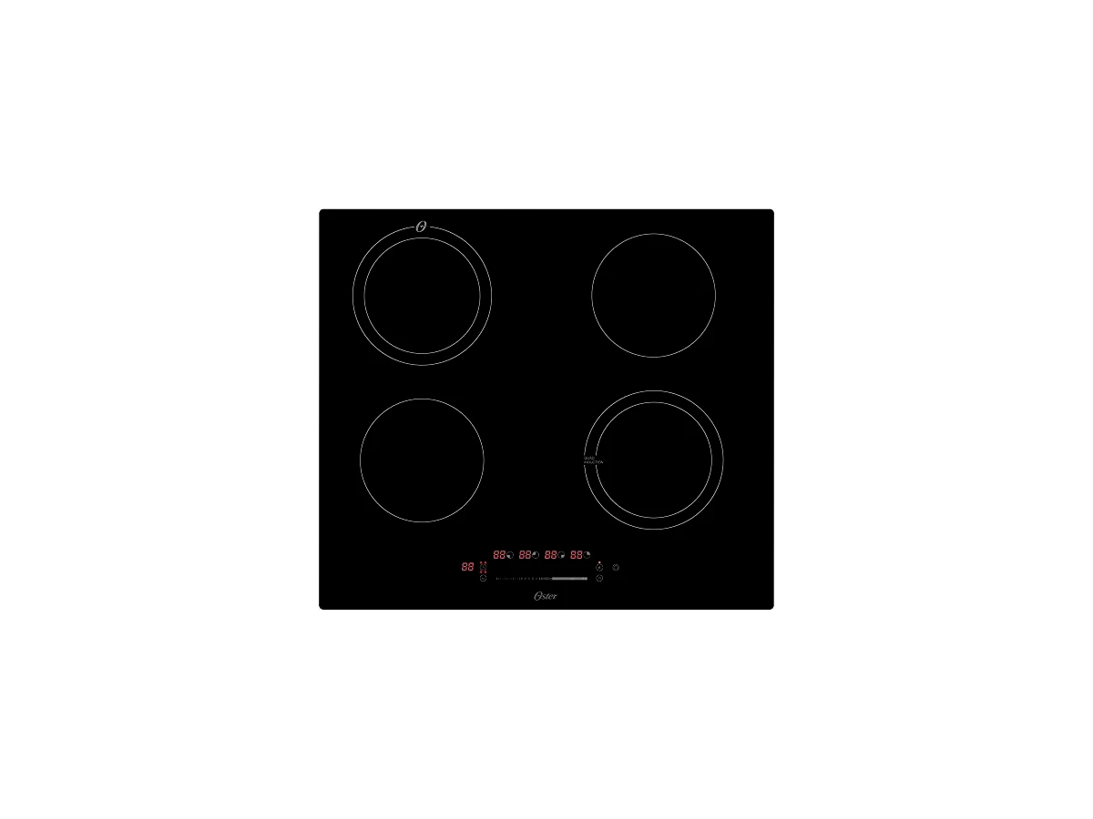 Cooktop de Indução Oster 4 Bocas Touch com Painel Digital e Booster (OTOP402)