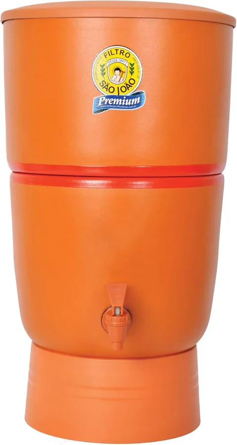 Filtro de barro São João Premium 8 L (3 velas)
