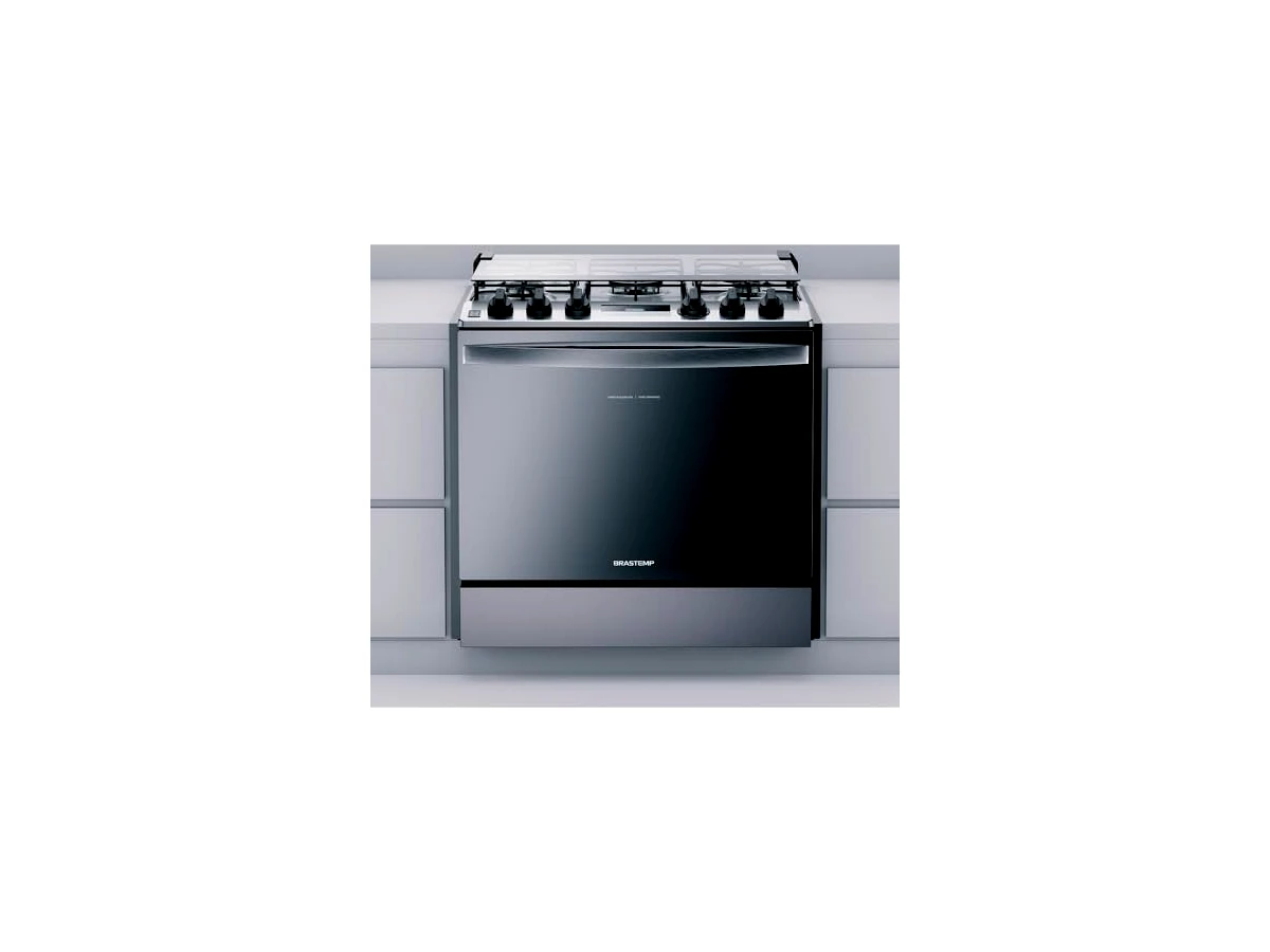Fogão Brastemp 5 Bocas de Embutir Inox com Turbo Chama e Touch Timer BYS5PCR