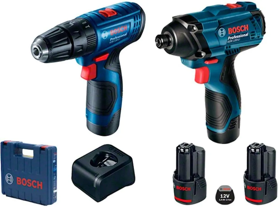 Kit Bosch GSB 120-LI + chave de impacto GDR 120-LI 12V