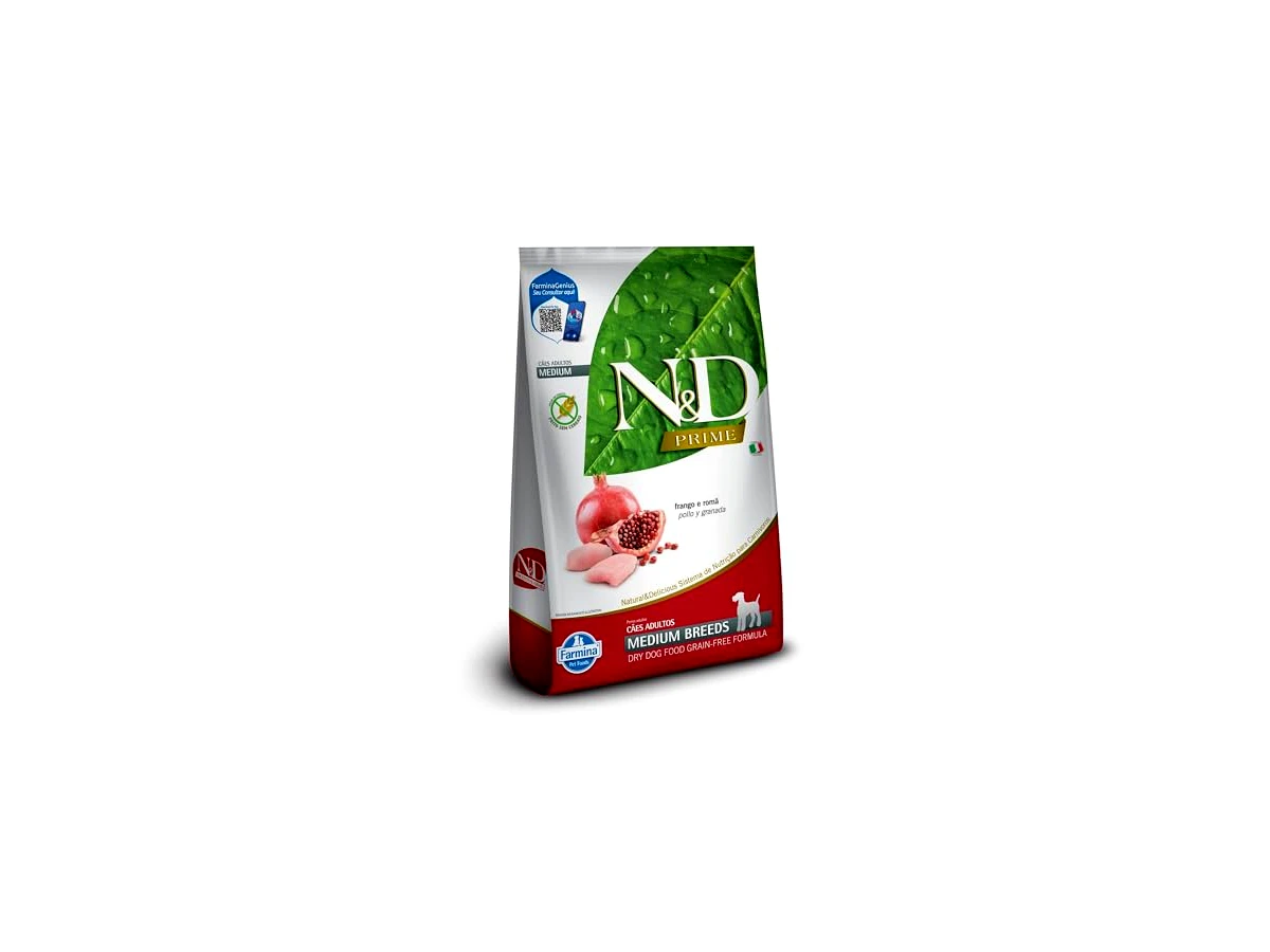 Ração Farmina N&D Prime Grain Free Frango e Romã