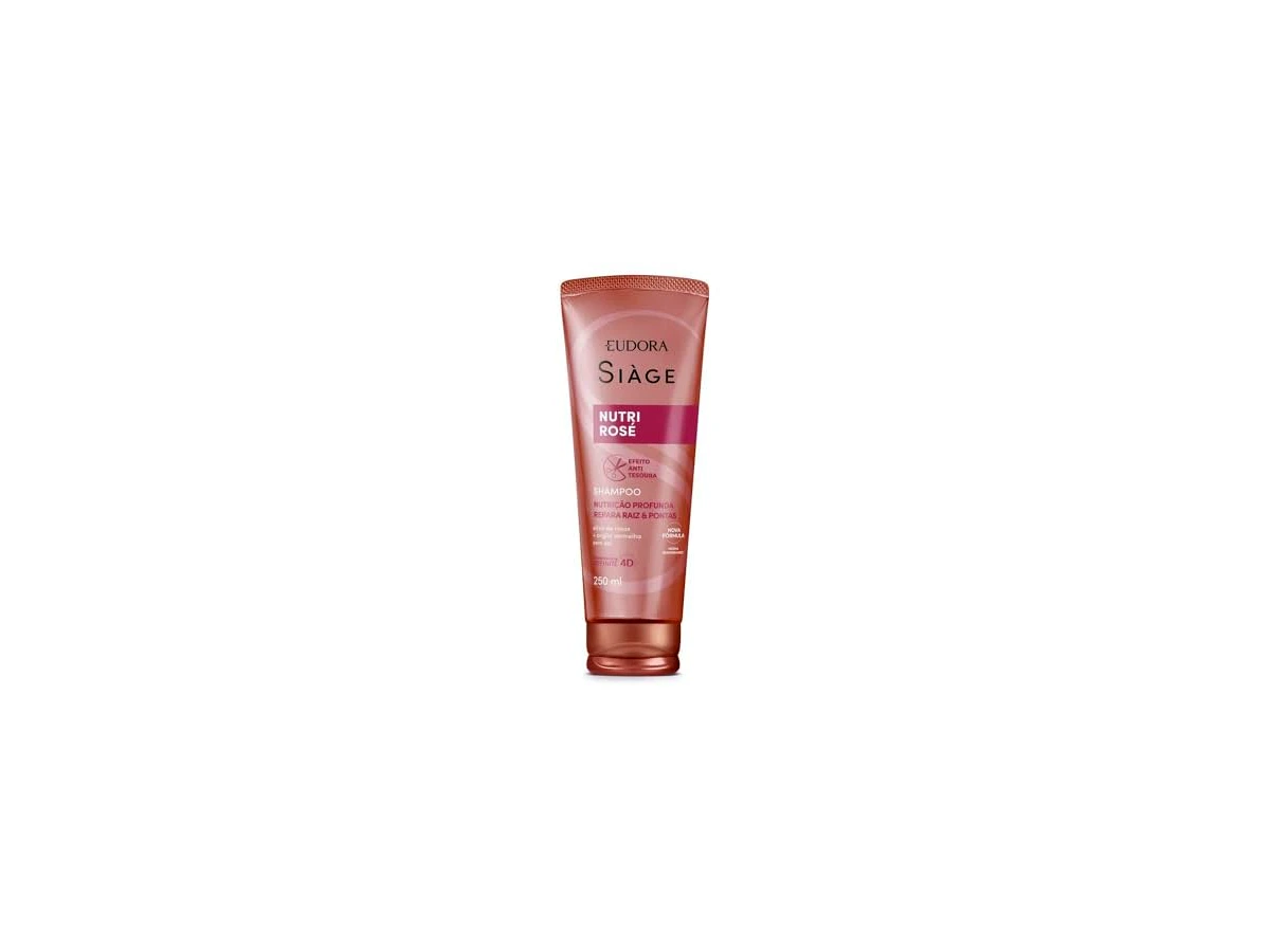 Shampoo Eudora Siàge Nutri Rosé Efeito Anti-Tesoura 250ml