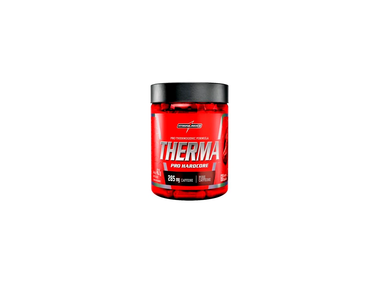 Termogênico Therma Pro Hardcore (Extrato de Guaraná 280mg Cafeína) 60 Cápsulas - Integralmédica